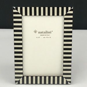 Natalini - ‘Black & White’ Wood frame 4”x6”. NWT